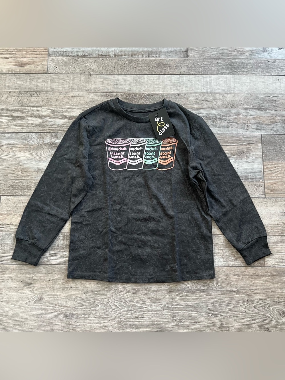NWT Art Class  Kids Maruchan Long Sleeve Shirt Size 6/6X